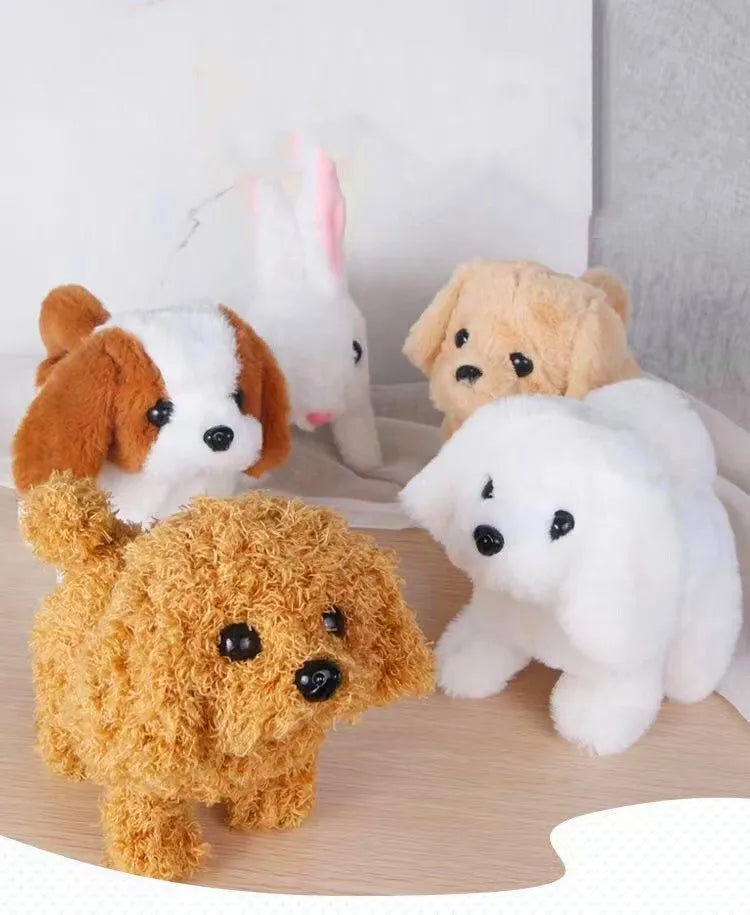 Interactive Plush Toy Dog - Walks, Barks, and Wags Tail - Engaging Playmate for Children