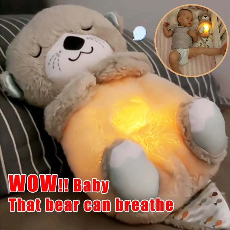 Heartbeat Otter Plush Toy - Soothing Sound Stuffed Animal for Comfort and Play