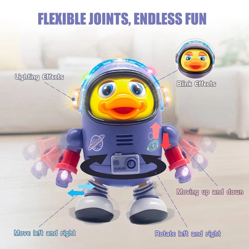 Dancing Space Duck Toy - Fun and Interactive Musical Toy for Kids