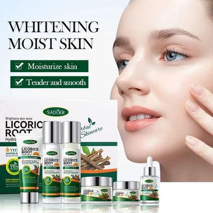 SADOER Licorice Root Whitening Skincare Set – Glow Naturally with Herbal Power 🌿 gomuto.com