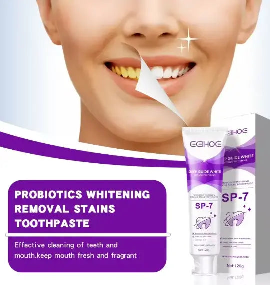 SP-7 Deep Guide White Toothpaste – Intense Whitening with Peppermint Freshness (120g) gomuto.com
