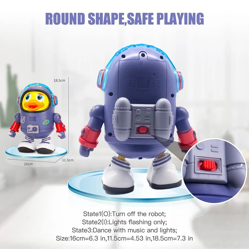 Dancing Space Duck Toy - Fun and Interactive Musical Toy for Kids