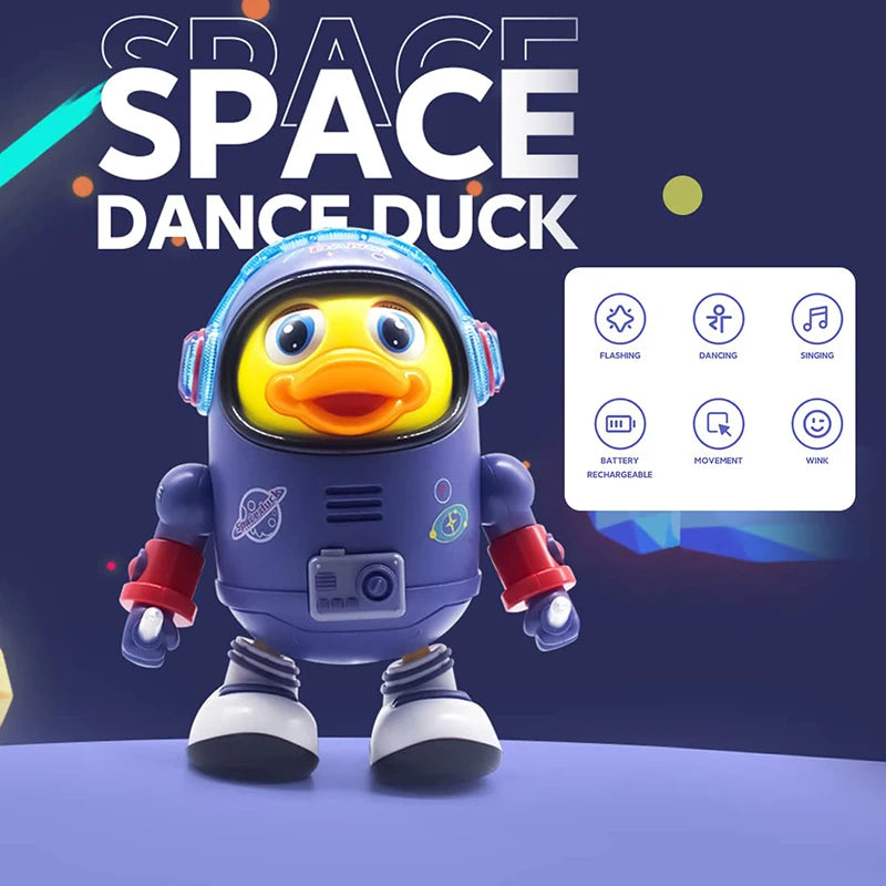 Dancing Space Duck Toy - Fun and Interactive Musical Toy for Kids