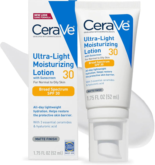 Ultra-Light Moisturizing Lotion with SPF 30 Face Sunscreen & Moisturizer | 52ml gomuto.com