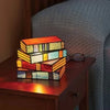 Creative Folding Book Night Light - Colorful Table Ornament Lamp, Stained Stacked Books Design